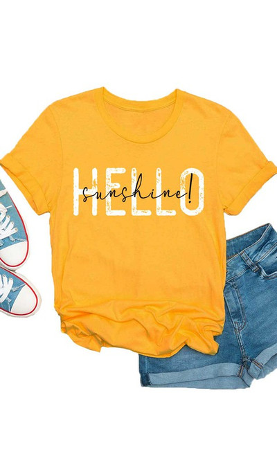 Girls' Hello Sunshine Mellow Yellow Tee