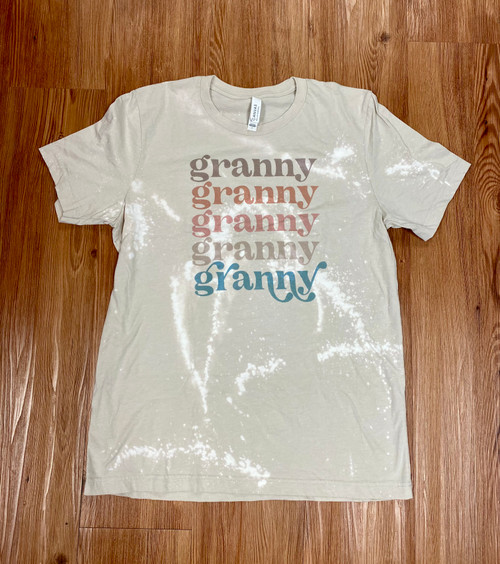 High Five Granny Tan Bleached Tee