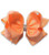 7.5" Peach Rhinestone Hairbow