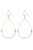 Giselle White Beaded Teardrop Earrings