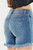 KanCan Kenna Medium Wash Frayed Shorts