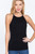 Black Seamless Halter Tank Top