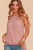 Dusty Rose Ribbed Halter Tank Top