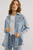 KanCan Lori Distressed Light Denim Jacket