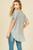 Heather Grey Stripe Oversize Tunic