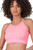 Bright Pink Ribbed Racerback Crop Top