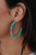 Take Me to Bali Turquoise Hoop Earrings