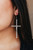 Cross My Heart Clear Earrings
