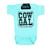 Cow Gal Turquoise Infant Onesie