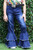 Girls' Double Ruffle Denim Jeans