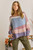 Multicolor Stripes Boat Neck Sweater