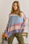 Multicolor Stripes Boat Neck Sweater