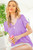 Lavender Petal Sleeve Top