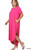 Fuchsia Hi-low Plus Maxi Dress