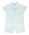 RuggedButts Light Aqua Gingham Button-up Romper