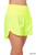 Neon Lime Windbreaker Shorts