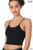 Black Ribbed Crop Top
