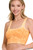 Yellow Gold Washed Square Neck Ribbed Crop Top