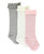 Heather grey, confetti ivory, sparkle pink