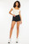 KanCan Lorena Black Frayed Shorts