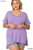Lavender Vneck Plus Top