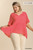 Umgee Strawberry Bell Sleeve Plus Top