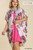 Umgee Off White Mix Floral Plus Kimono