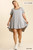 Umgee Cool Grey Leopard Print Hi-low Dress