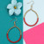 Game Time Red Bead Hoop Earrings