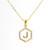Mother of Pearl Initial Necklace