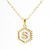 Mother of Pearl Initial Necklace