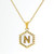 Mother of Pearl Initial Necklace