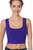 Royal Blue Square Neck Cotton Crop Top
