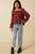Girls' Mineral Wash Brick Square Neck Top