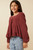 Girls' Mineral Wash Brick Square Neck Top