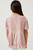 Girls' Mauve Pleated Shimmer Peplum Top