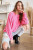 Confetti Hot Pink Cable Knit Sweater