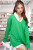 Kelly Green Vneck Sweater