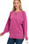 Wine Mineral Wash Pocket Crewneck