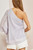 Lilac One Shoulder Woven Top