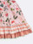 Girls' Peachy Gingham Floral Dress