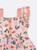 Girls' Peachy Gingham Floral Dress