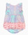 RuffleButts Cotton Candy Plaid Ruffled Romper