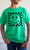 Checkerboard Smiley Kelly Green Youth Tee
