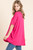 Fuchsia Vneck Oversize Tunic