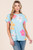 Spring Flowers Light Blue Top