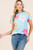 Spring Flowers Light Blue Top