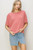 Dusty Rose Elbow Sleeve Top