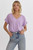 Lilac Vneck Cuff Sleeve Bodysuit