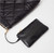 Puffer Quilted Black Hobo Tote